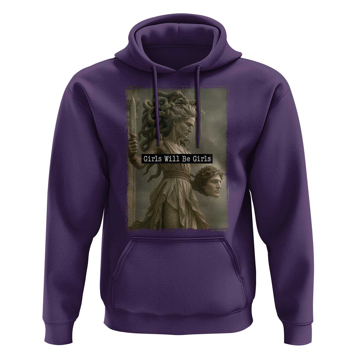 Girls Will Be Girls Medusa Feminist Hoodie Women's Right - Wonder Print Shop