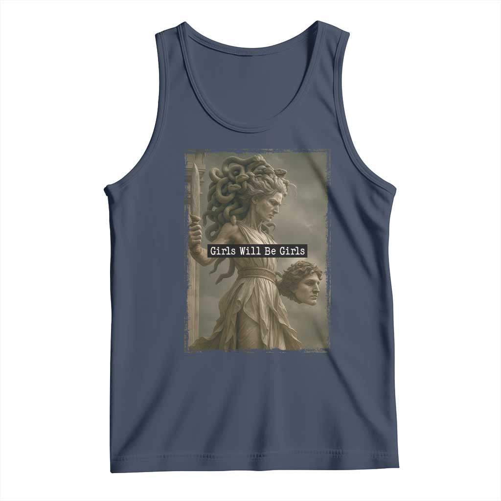 Girls Will Be Girls Medusa Feminist Tank Top Women's Right - Wonder Print Shop