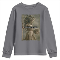 Girls Will Be Girls Medusa Feminist Youth Sweatshirt Women's Right - Wonder Print Shop
