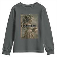 Girls Will Be Girls Medusa Feminist Youth Sweatshirt Women's Right - Wonder Print Shop