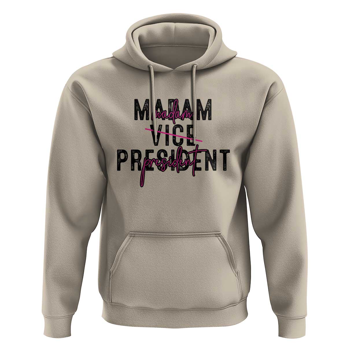 Funny Harris For President Hoodie Madam Vice President 2024 - Wonder Print Shop