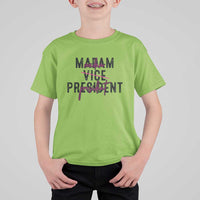 Funny Harris For President T Shirt For Kid Madam Vice President 2024 - Wonder Print Shop
