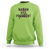 Funny Harris For President Sweatshirt Madam Vice President 2024 - Wonder Print Shop