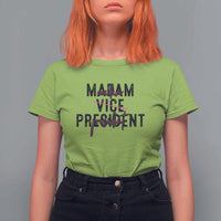 Funny Harris For President T Shirt For Women Madam Vice President 2024 - Wonder Print Shop