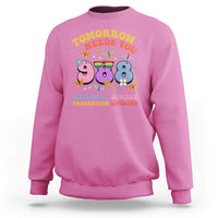 Suicide Prevention Sweatshirt Tomorrow Needs You Retro 988 National Suicide Prevention Lifeline - Wonder Print Shop
