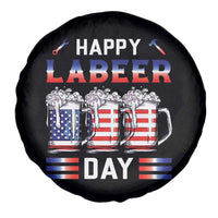 Funny Labor Day Drinking Spare Tire Cover Labeer Day American Flag Beer Mug - Wonder Print Shop
