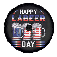 Funny Labor Day Drinking Spare Tire Cover Labeer Day American Flag Beer Mug - Wonder Print Shop