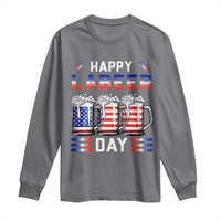 Funny Labor Day Drinking Long Sleeve Shirt Labeer Day American Flag Beer Mug - Wonder Print Shop