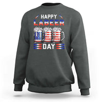 Funny Labor Day Drinking Sweatshirt Labeer Day American Flag Beer Mug - Wonder Print Shop