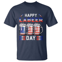 Funny Labor Day Drinking T Shirt Labeer Day American Flag Beer Mug - Wonder Print Shop