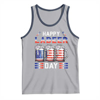 Funny Labor Day Drinking Tank Top Labeer Day American Flag Beer Mug - Wonder Print Shop
