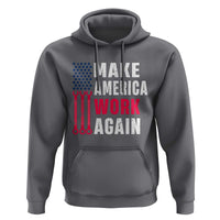 Make America Work Again Hoodie Labor Day Vintage American Flag Wrench Screw - Wonder Print Shop