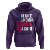 Make America Work Again Hoodie Labor Day Vintage American Flag Wrench Screw - Wonder Print Shop
