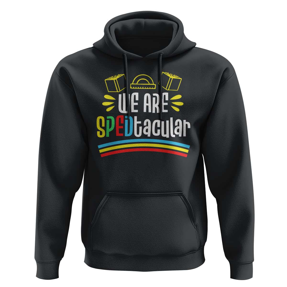 Special Education Teacher Hoodie We Are SPEDtacular Book Ruler - Wonder Print Shop
