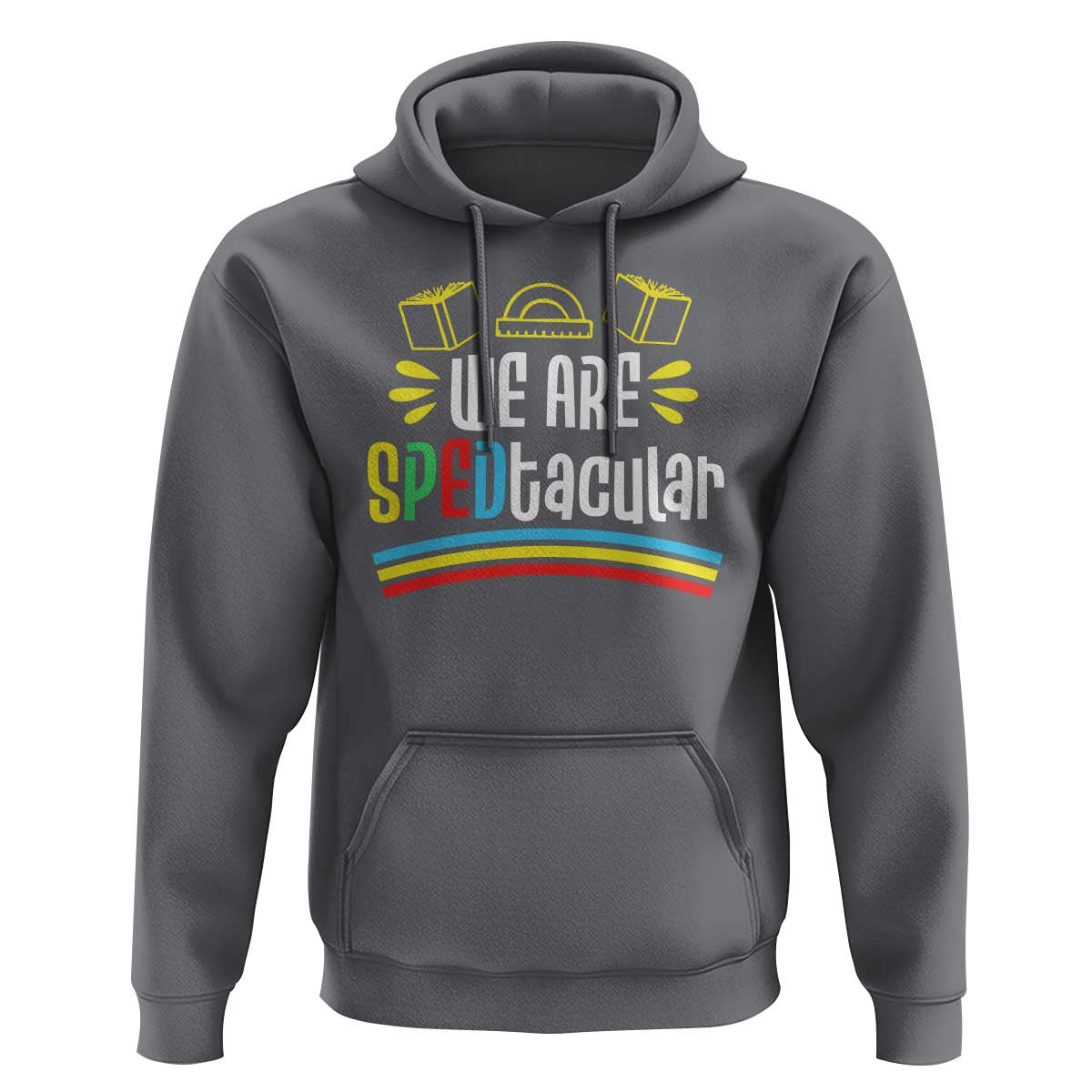 Special Education Teacher Hoodie We Are SPEDtacular Book Ruler - Wonder Print Shop