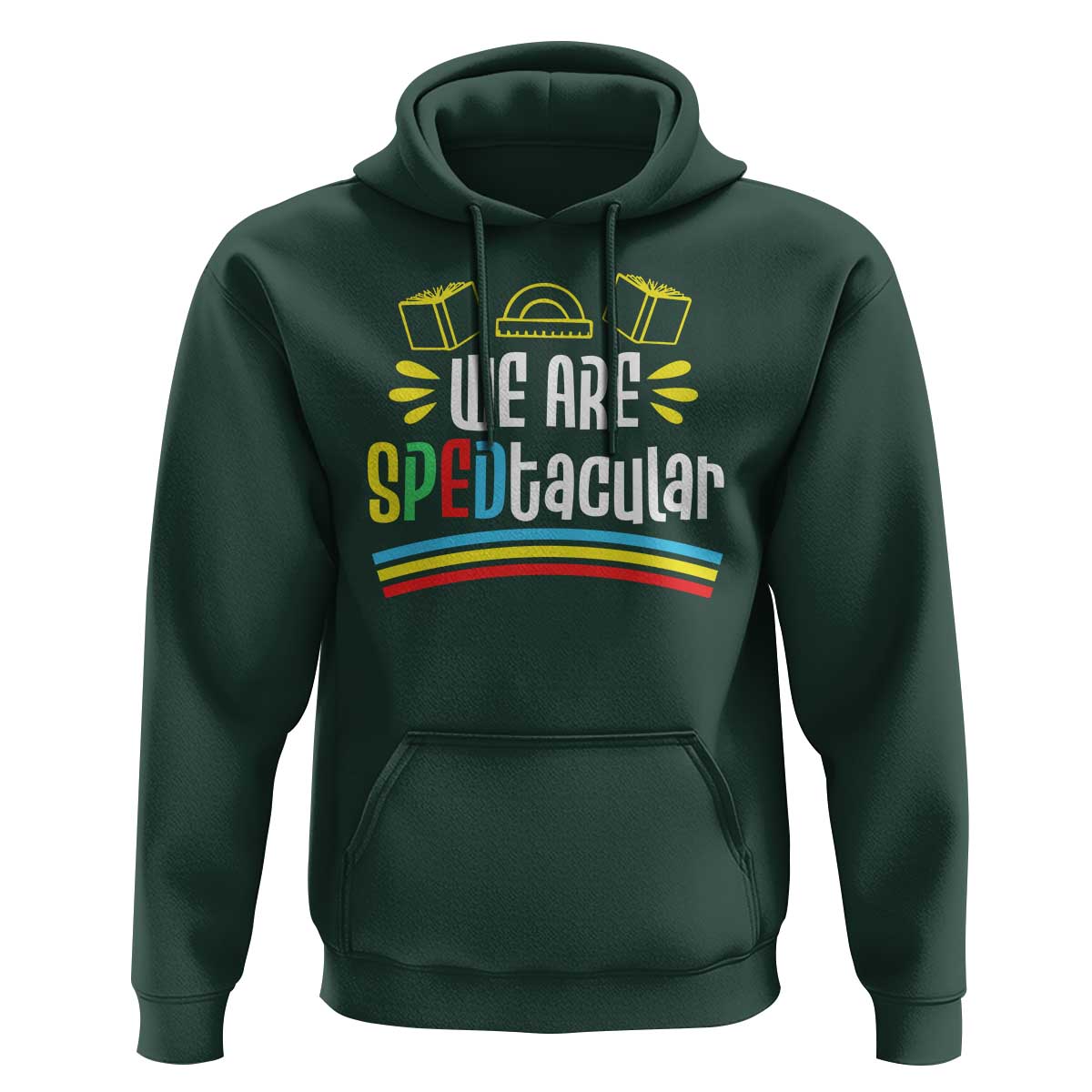 Special Education Teacher Hoodie We Are SPEDtacular Book Ruler - Wonder Print Shop