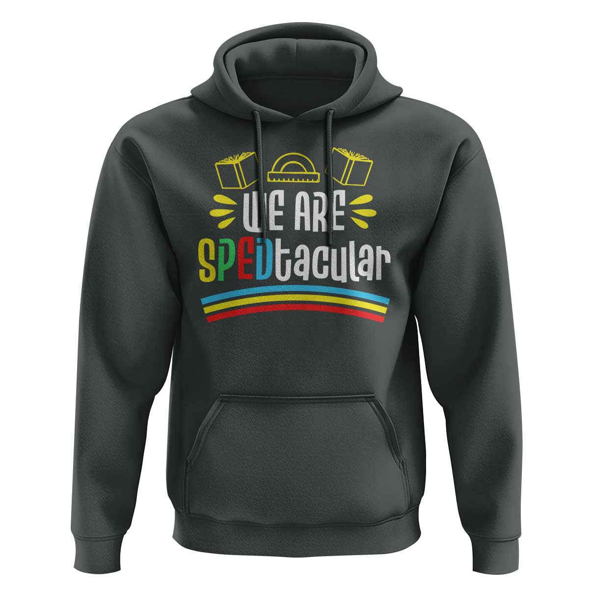Special Education Teacher Hoodie We Are SPEDtacular Book Ruler - Wonder Print Shop