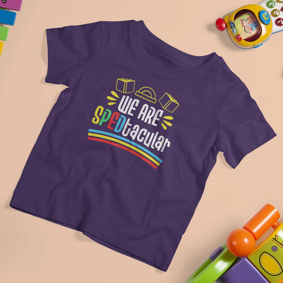 Special Education Teacher T Shirt For Kid We Are SPEDtacular Book Ruler - Wonder Print Shop