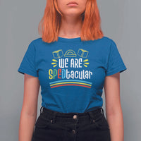 Special Education Teacher T Shirt For Women We Are SPEDtacular Book Ruler - Wonder Print Shop