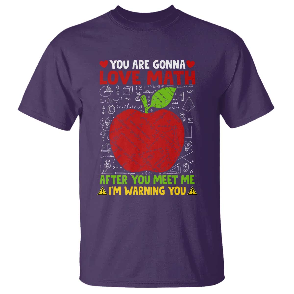 Funny Math Teacher T Shirt You Are Gonna Love Math After You Meet Me I'm Warning You - Wonder Print Shop