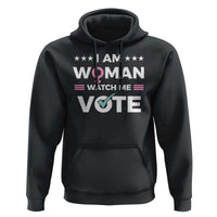 I Am Woman Watch Me Vote Hoodie Feminist Women's Rights Gender symbol - Wonder Print Shop