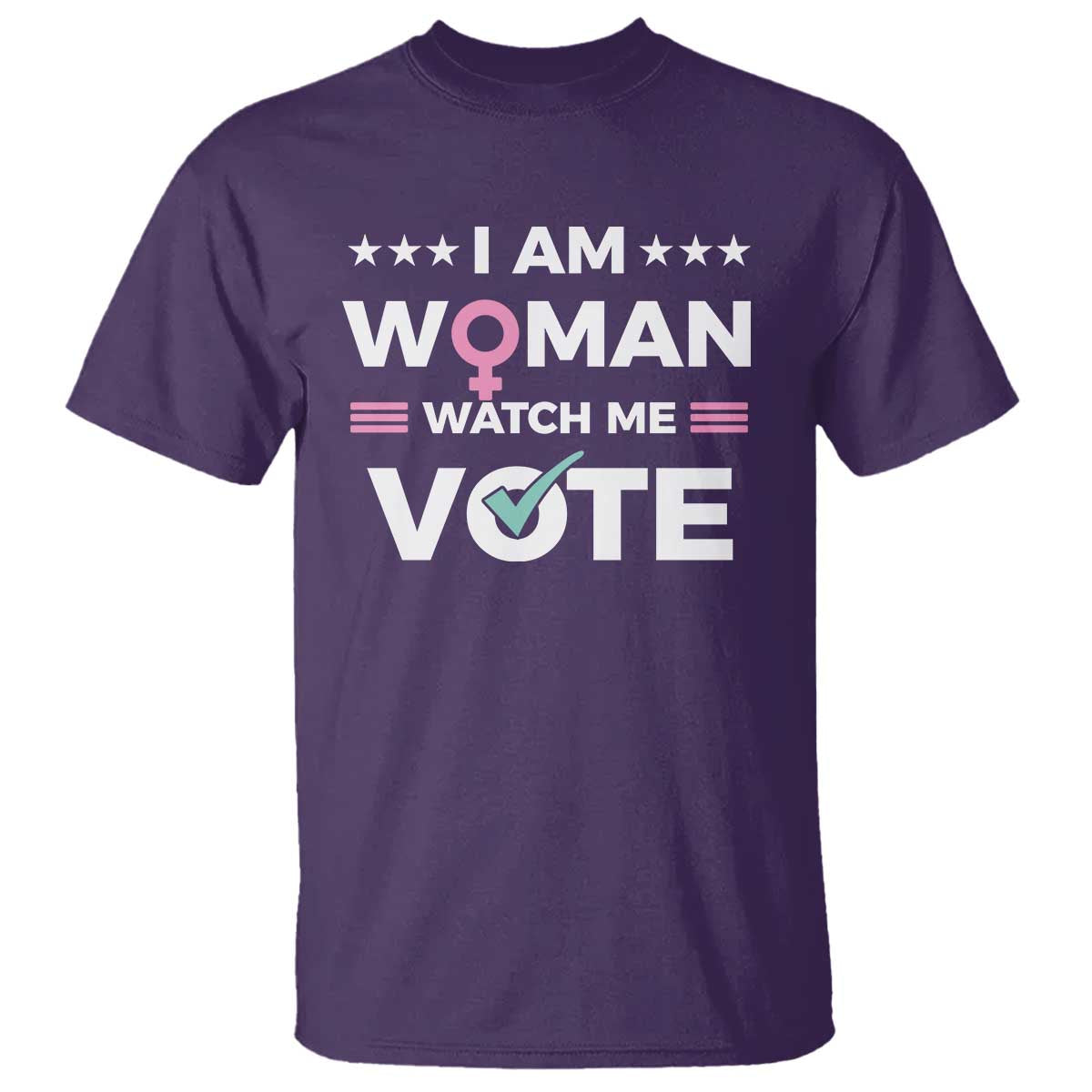 I Am Woman Watch Me Vote T Shirt Feminist Women's Rights Gender symbol - Wonder Print Shop