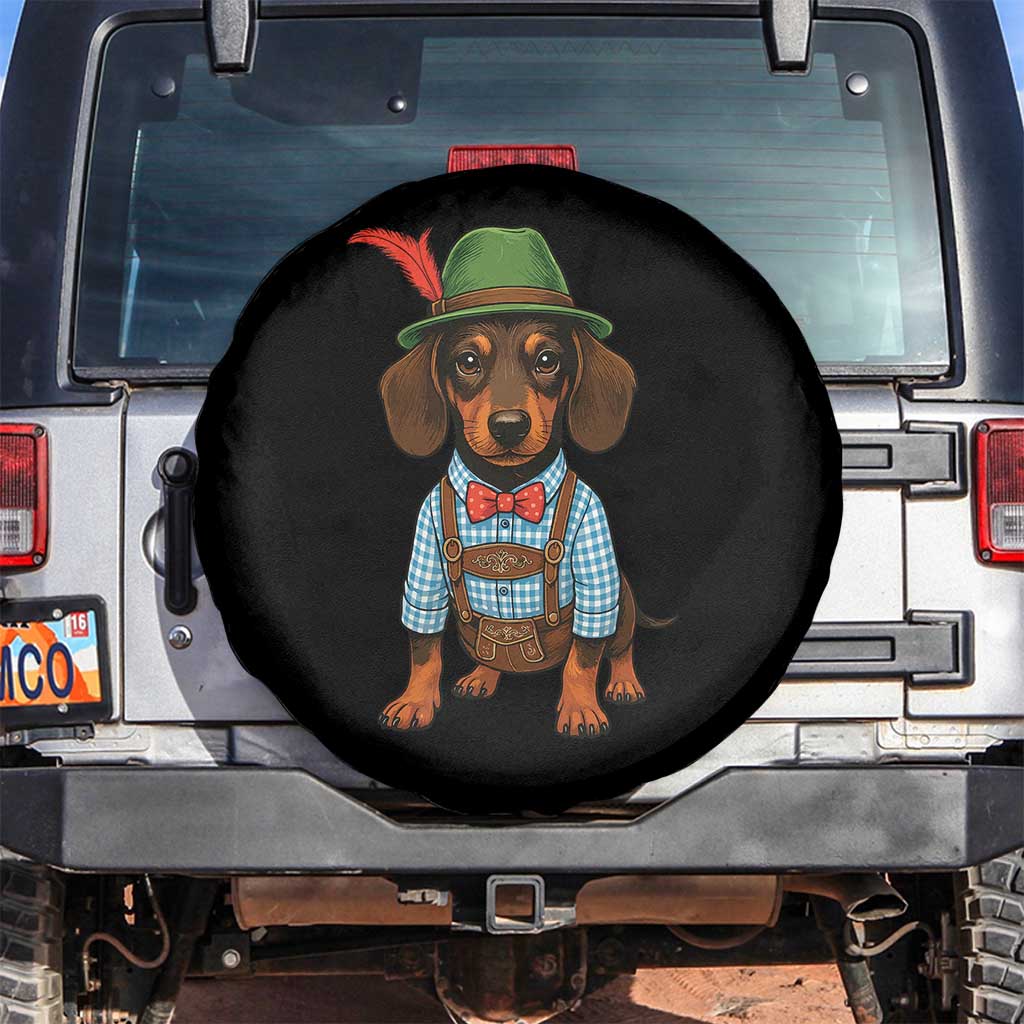 Oktoberfest Dachshund Cute Wiener Dog German Festival Spare Tire Cover - Wonder Print Shop