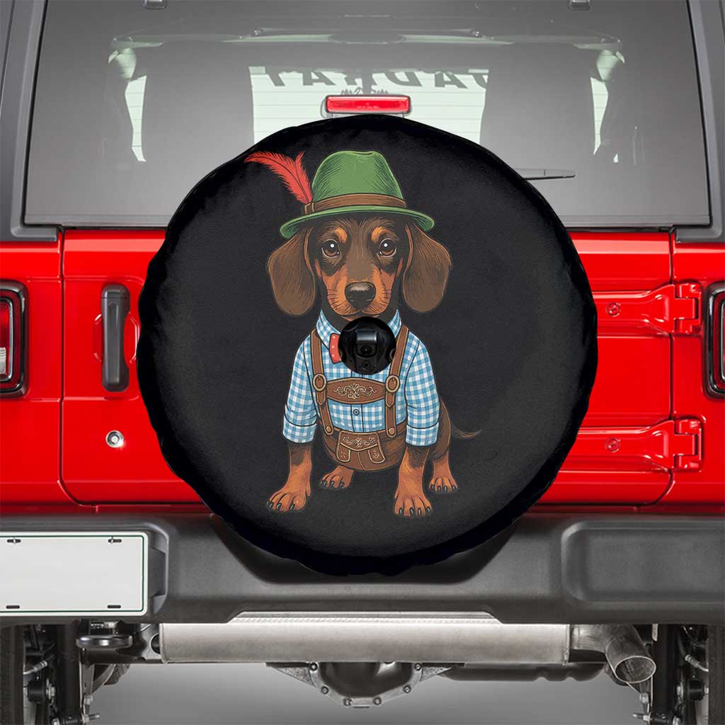 Oktoberfest Dachshund Cute Wiener Dog German Festival Spare Tire Cover - Wonder Print Shop