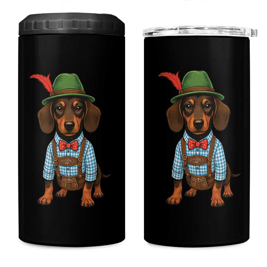 Oktoberfest Dachshund Cute Wiener Dog German Festival 4 in 1 Can Cooler Tumbler - Wonder Print Shop