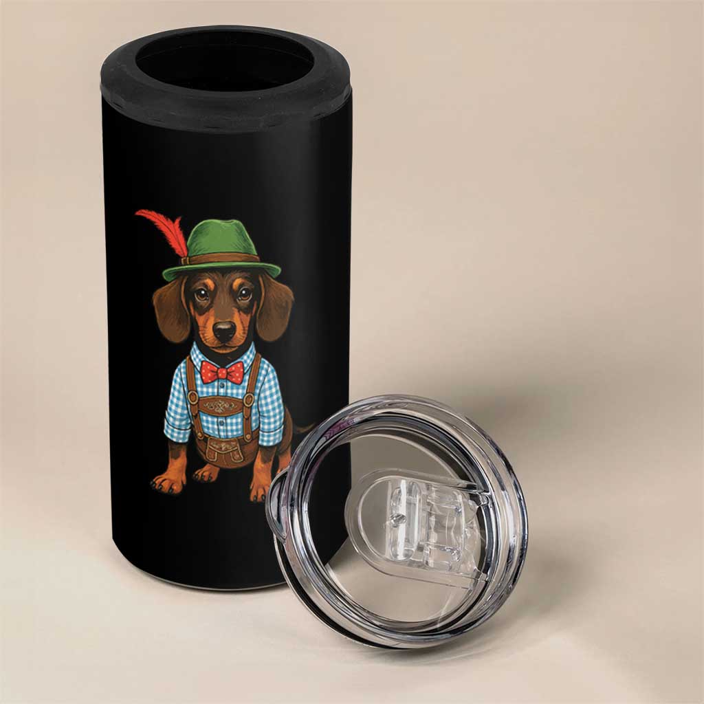 Oktoberfest Dachshund Cute Wiener Dog German Festival 4 in 1 Can Cooler Tumbler - Wonder Print Shop