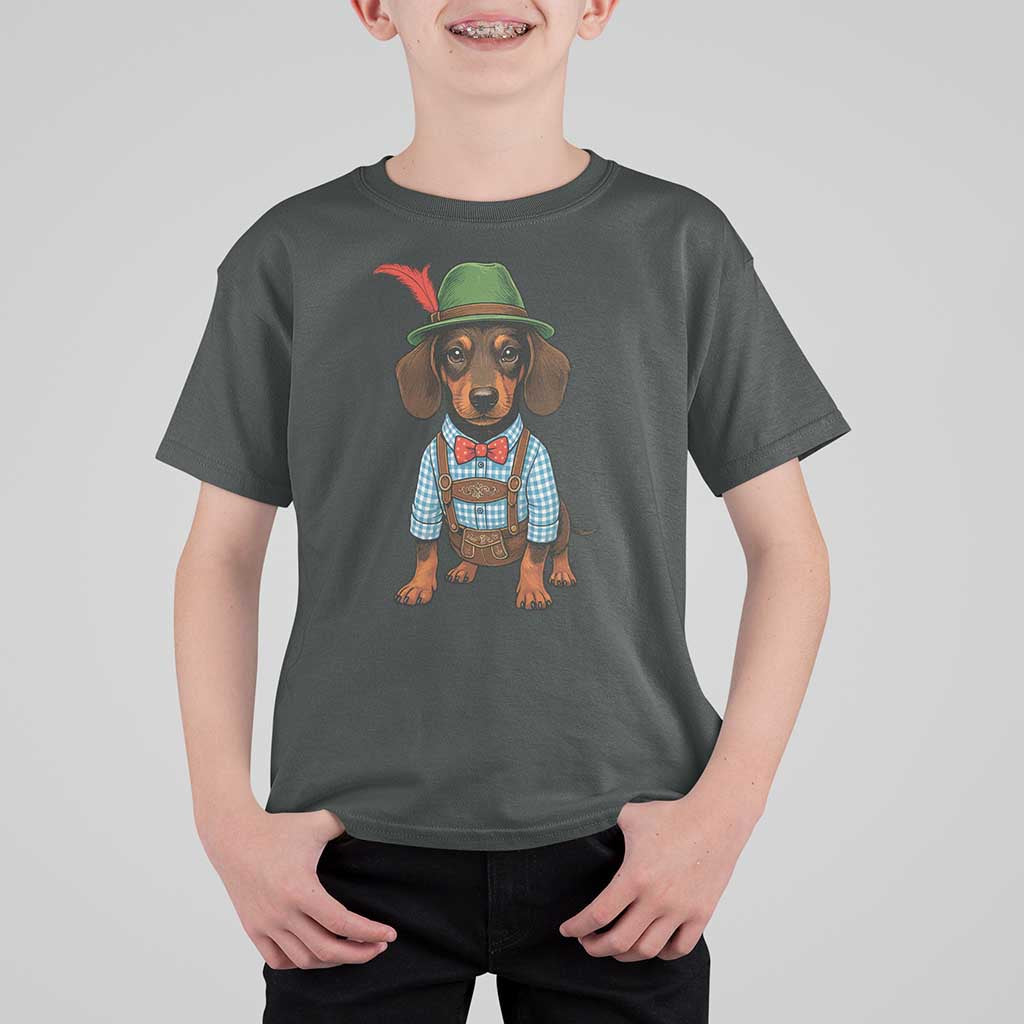 Oktoberfest Dachshund Cute Wiener Dog German Festival T Shirt For Kid - Wonder Print Shop
