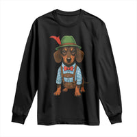 Oktoberfest Dachshund Cute Wiener Dog German Festival Long Sleeve Shirt - Wonder Print Shop