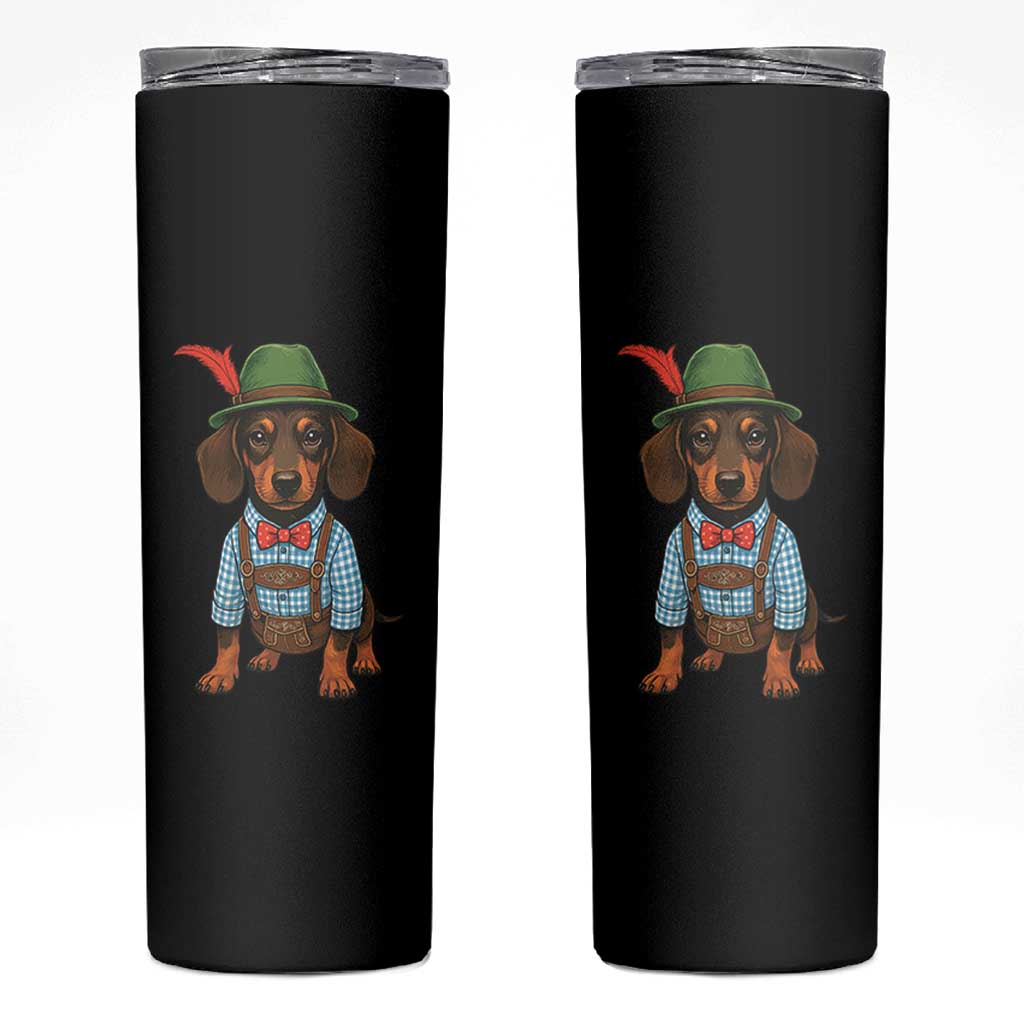 Oktoberfest Dachshund Cute Wiener Dog German Festival Skinny Tumbler - Wonder Print Shop