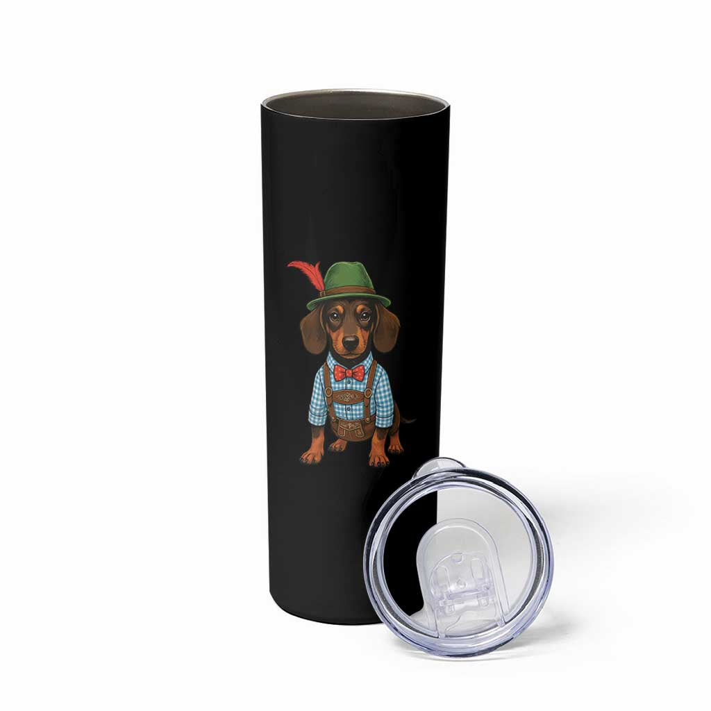 Oktoberfest Dachshund Cute Wiener Dog German Festival Skinny Tumbler - Wonder Print Shop