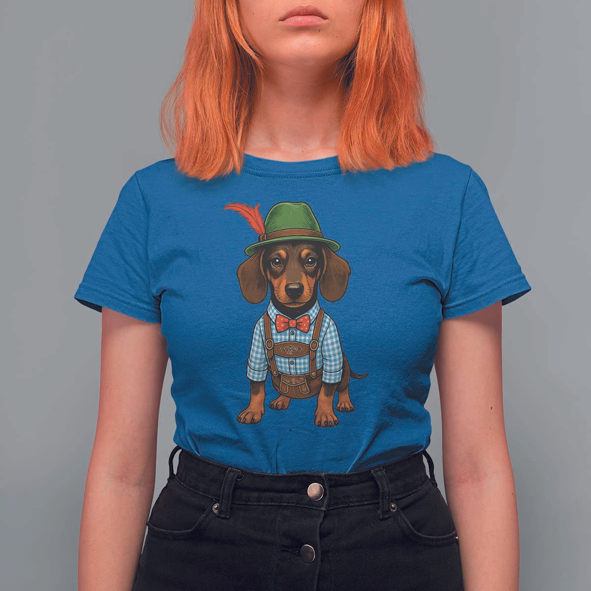 Oktoberfest Dachshund Cute Wiener Dog German Festival T Shirt For Women - Wonder Print Shop
