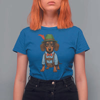Oktoberfest Dachshund Cute Wiener Dog German Festival T Shirt For Women - Wonder Print Shop