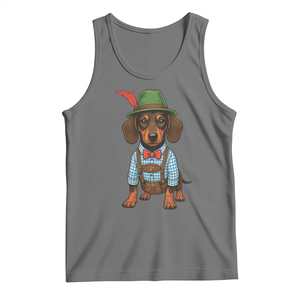 Oktoberfest Dachshund Cute Wiener Dog German Festival Tank Top - Wonder Print Shop