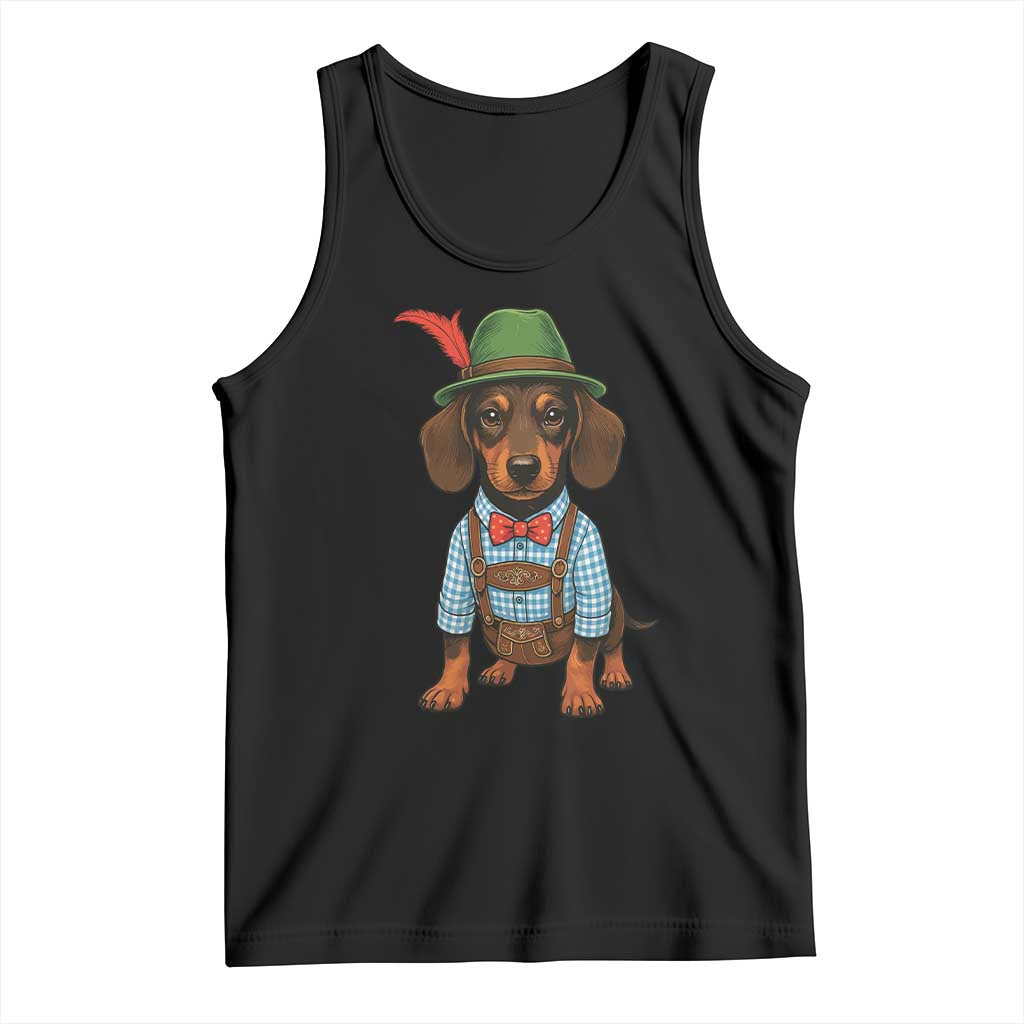 Oktoberfest Dachshund Cute Wiener Dog German Festival Tank Top - Wonder Print Shop