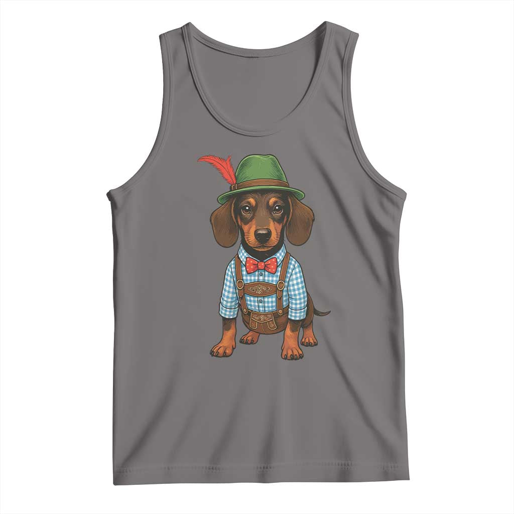 Oktoberfest Dachshund Cute Wiener Dog German Festival Tank Top - Wonder Print Shop