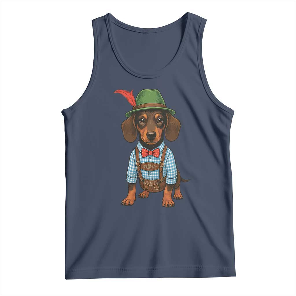 Oktoberfest Dachshund Cute Wiener Dog German Festival Tank Top - Wonder Print Shop