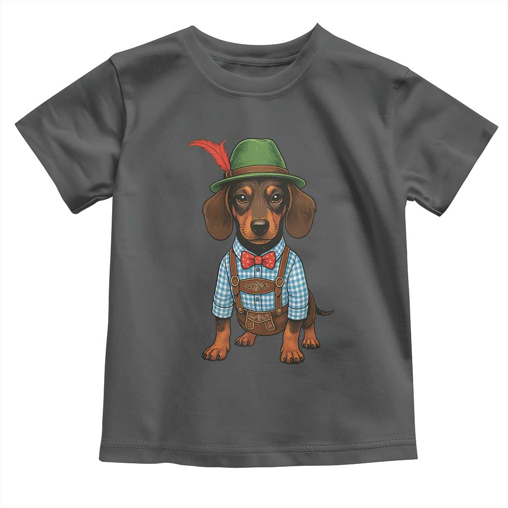 Oktoberfest Dachshund Cute Wiener Dog German Festival Toddler T Shirt - Wonder Print Shop