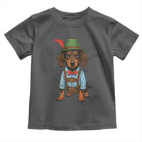 Oktoberfest Dachshund Cute Wiener Dog German Festival Toddler T Shirt - Wonder Print Shop