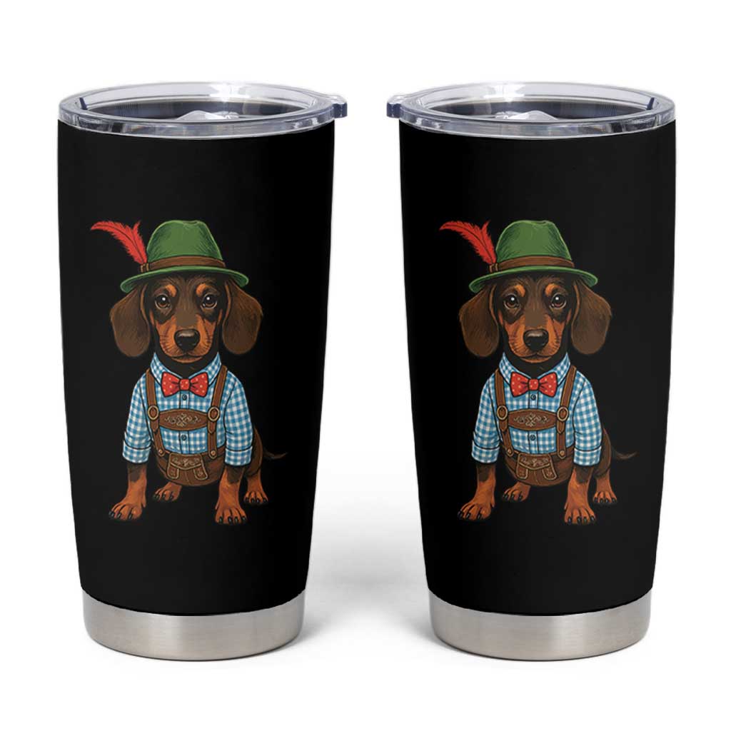 Oktoberfest Dachshund Cute Wiener Dog German Festival Tumbler Cup - Wonder Print Shop
