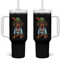 Oktoberfest Dachshund Cute Wiener Dog German Festival Tumbler With Handle - Wonder Print Shop