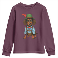 Oktoberfest Dachshund Cute Wiener Dog German Festival Youth Sweatshirt - Wonder Print Shop
