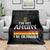Funny I Am Not Angry I Am German Throw Blanket Germany Flag German American - Wonder Print Shop