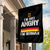Funny I Am Not Angry I Am German Garden Flag Germany Flag German American - Wonder Print Shop