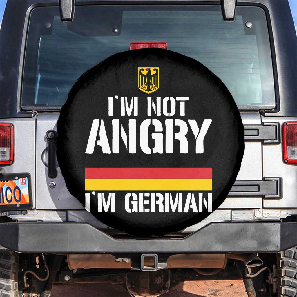Funny I Am Not Angry I Am German Spare Tire Cover Germany Flag German American - Wonder Print Shop