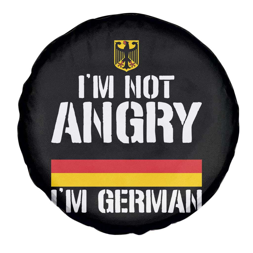 Funny I Am Not Angry I Am German Spare Tire Cover Germany Flag German American - Wonder Print Shop