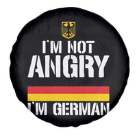 Funny I Am Not Angry I Am German Spare Tire Cover Germany Flag German American - Wonder Print Shop